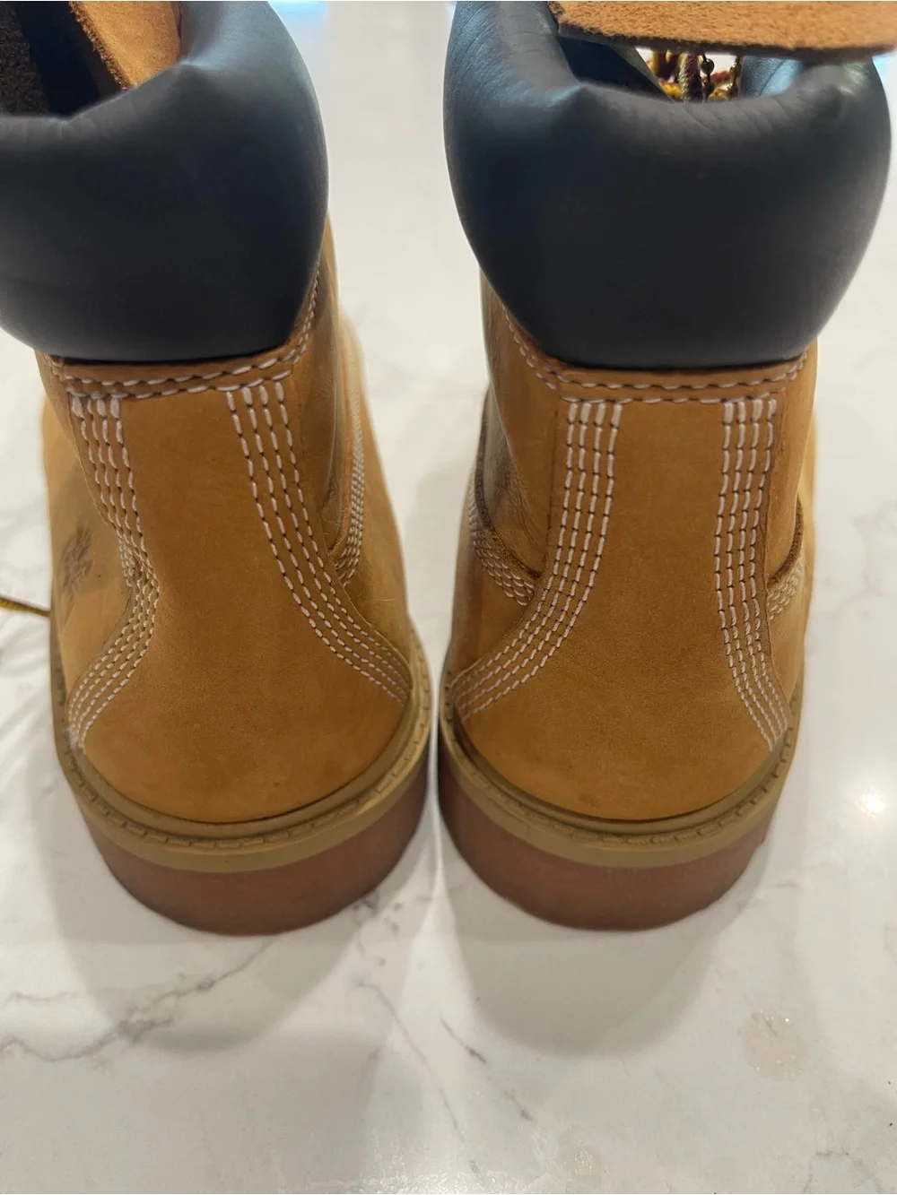 Timberland Wheat Brown Big Boy’s Lace-Up Work Boots